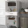 Hanah Home Arizona 4 Kapak Armario de Baño Blanco 59.4x140x31.5 cm